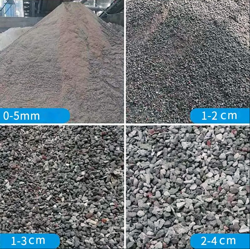 4 types of recycled aggregates from construction waste